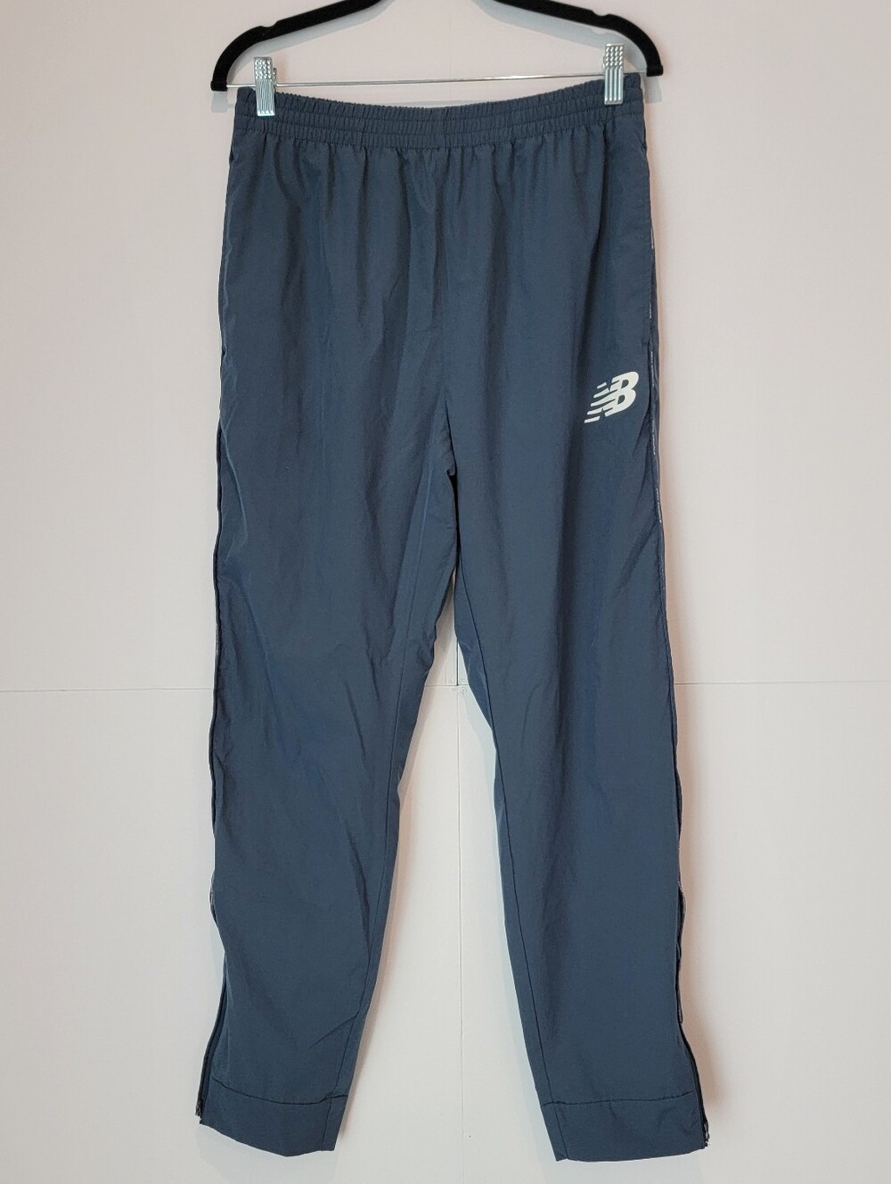 New Balance Men’s Large Navy Ankle Zip Track Pants Running